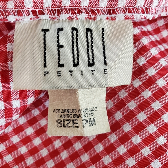 TEDDI PETITE Gingham Dress - Picture 8 of 9